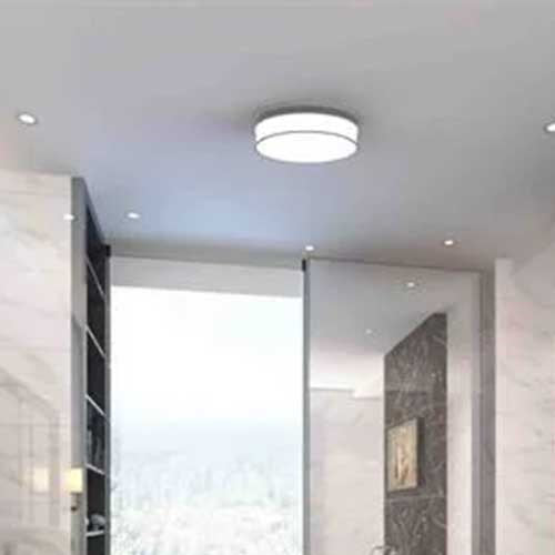 copper ceiling light bathroom