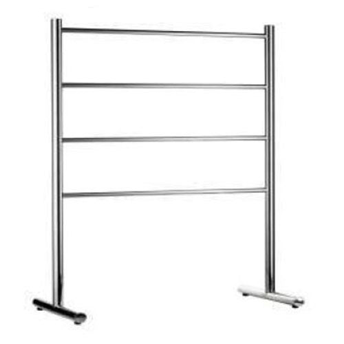 Stunnning Free Standing Towel Rail Silver Livecopper