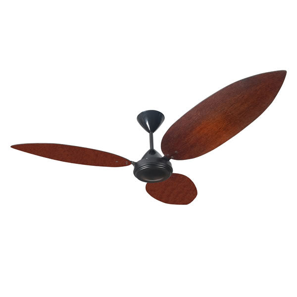 Solent High Breeze 100 3 Blade Ceiling Fan 1500mm - Mahogany Tear Drop
