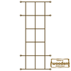 Xpanda Cottage 10 Pane Burglar Bar 1400x530mm - Matt Bronze