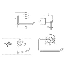 Load image into Gallery viewer, Cobra Seine Toilet Paper Holder - Brushed Gun Grey