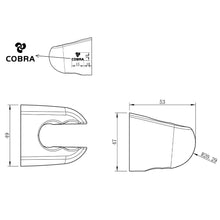 Load image into Gallery viewer, Cobra 101151EN00 Seine Hand Shower Holder - Brushed Nickel Technical drawing