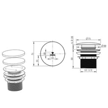 Load image into Gallery viewer, Cobra Seine Bath Waste