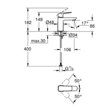 Load image into Gallery viewer, GROHE Cubeo Small Basin Mixer Tap - Chrome