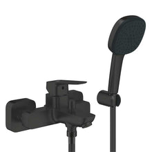 Load image into Gallery viewer, GROHE Cubeo Exposed Bath Mixer Tap with Handspray - Matt Black