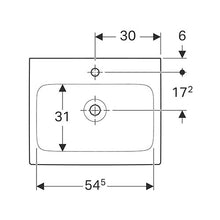 Load image into Gallery viewer, Geberit iCon Wall-Hung Basin 600mm