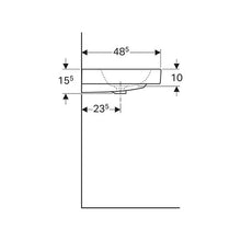 Load image into Gallery viewer, Geberit iCon Wall-Hung Basin 600mm