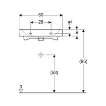 Load image into Gallery viewer, Geberit iCon Wall-Hung Basin 600mm