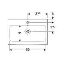 Load image into Gallery viewer, Geberit iCon Wall-Hung Basin 750mm