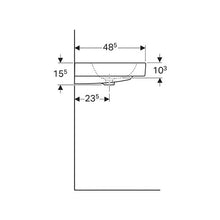 Load image into Gallery viewer, Geberit iCon Wall-Hung Basin 750mm