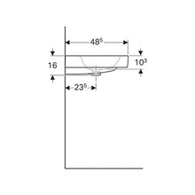 Load image into Gallery viewer, Geberit iCon Wall-Hung Basin 900mm