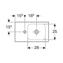 Load image into Gallery viewer, Geberit iCon Wall-Hung Basin with Shelf Surface