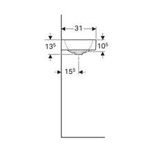 Load image into Gallery viewer, Geberit iCon Wall-Hung Basin with Shelf Surface