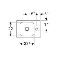 Load image into Gallery viewer, Geberit iCon Wall-Hung Basin with Tap Hole