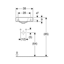 Load image into Gallery viewer, Geberit iCon Wall-Hung Basin with Tap Hole