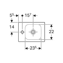 Load image into Gallery viewer, Geberit iCon Wall-Hung Basin with Tap Hole