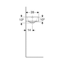 Load image into Gallery viewer, Geberit iCon Wall-Hung Basin with Tap Hole