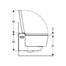 Load image into Gallery viewer, Geberit AquaClean Mera Comfort Wall-Hung Toilet