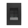 Crabtree Topaz 2 Lever Light Switch 4 x 2 - Graphite
