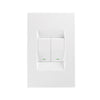 Crabtree Topaz 2 Lever Light Switch 4 x 2 - White