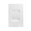 Crabtree Topaz 3 Lever Light Switch 4 x 2 - White