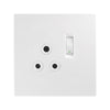 Crabtree Topaz Single RSA Socket 4 x 4 - White