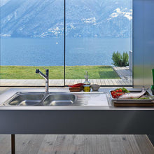 Load image into Gallery viewer, Franke Nouveau NVN621 Stainless Steel Double Bowl Inset Sink 460x1160mm