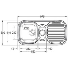 Load image into Gallery viewer, Franke Quinline QLX651 Stainless Steel Double Bowl Inset Sink 500x970mm
