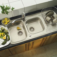 Load image into Gallery viewer, Franke Quinline QLX621-110 Stainless Steel Double Bowl Inset Sink 500x1100mm