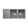 Franke Maris MRG621 Fragranite Double Bowl Inset Sink 500x1160mm - Grey
