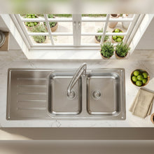 Load image into Gallery viewer, Franke Selene SLX621-120 Stainless Steel Double Bowl Inset Sink 500x1200mm
