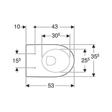 Load image into Gallery viewer, Geberit iCon Wall-Hung Toilet - White
