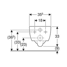 Load image into Gallery viewer, Geberit iCon Wall-Hung Toilet - White