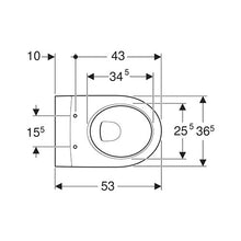 Load image into Gallery viewer, Geberit iCon Rimless Wall-Hung Toilet - White
