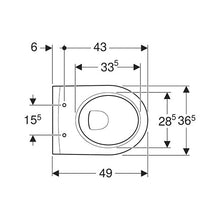 Load image into Gallery viewer, Geberit iCon Wall-Hung Small Projection Toilet - White