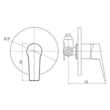 Load image into Gallery viewer, Franke Aspera Concealed Shower Mixer - Matt Black