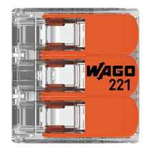 Load image into Gallery viewer, Wago 221 Lever Type 3 Way Splicing Connector 0.14 - 4mm²
