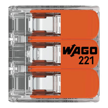 Load image into Gallery viewer, Wago 221 Lever Type 3 Way Splicing Connector 0.5 - 6mm²
