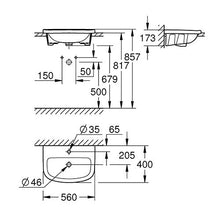 Load image into Gallery viewer, GROHE Bau Drop-In Vanity Basin