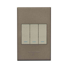 Load image into Gallery viewer, VETi 3 Pola 3 Lever 2-Way Light & Double Dimmer Switch 4x2
