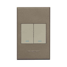 Load image into Gallery viewer, VETi 3 2 Lever 1-Way Light Switch 4x2