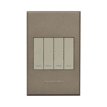 Load image into Gallery viewer, VETi 3 Pola 4 Lever 1-Way Light Switch 4x2