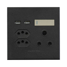 Load image into Gallery viewer, VETi 3 Double USB Combo Wall Socket 4 x 4
