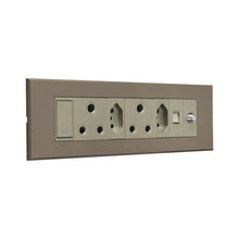 Load image into Gallery viewer, VETi 3 3VOMNI2TB Aura Omni Cluster 2x V-Slim + 2x RSA + Data + Satellite Socket - Bronze / Titanium