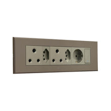Load image into Gallery viewer, VETi 3 3VOMNI4TB Aura Omni Cluster 2x V-Slim + 2x RSA + Schuko Socket - Bronze / Titanium