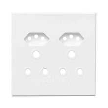 Load image into Gallery viewer, VETi 3 Unswitched Combo Socket Cover Plate 4x4