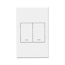 Load image into Gallery viewer, VETi &lt;i&gt;3&lt;/i&gt; 2 Lever Light &amp; Dimmer Switch 4 x 2
