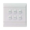 CBi PVC 6 Lever Light Switch 4 x 4