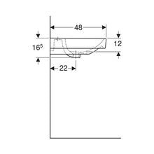 Load image into Gallery viewer, Geberit Smyle Square Double Bowl Wall-Hung Basin