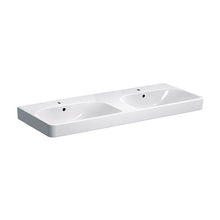 Load image into Gallery viewer, Geberit Smyle Square Double Bowl Wall-Hung Basin